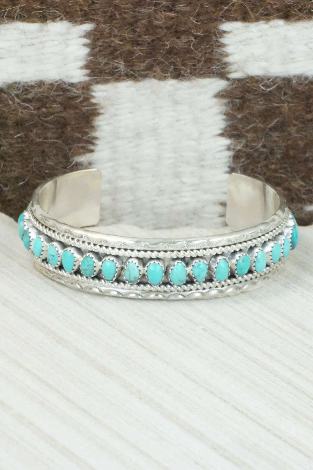 Turquoise & Sterling Silver Bracelet - Erick Wilson
