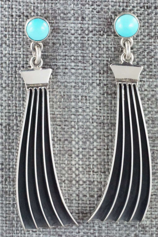 Turquoise & Sterling Silver Earrings - James Bahe