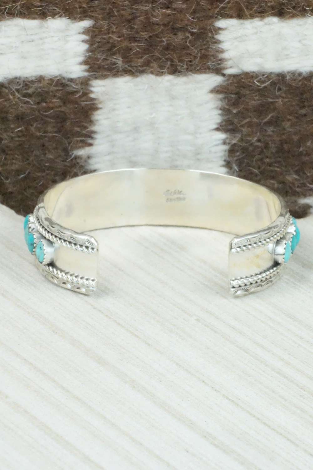Turquoise & Sterling Silver Bracelet - Erick Wilson