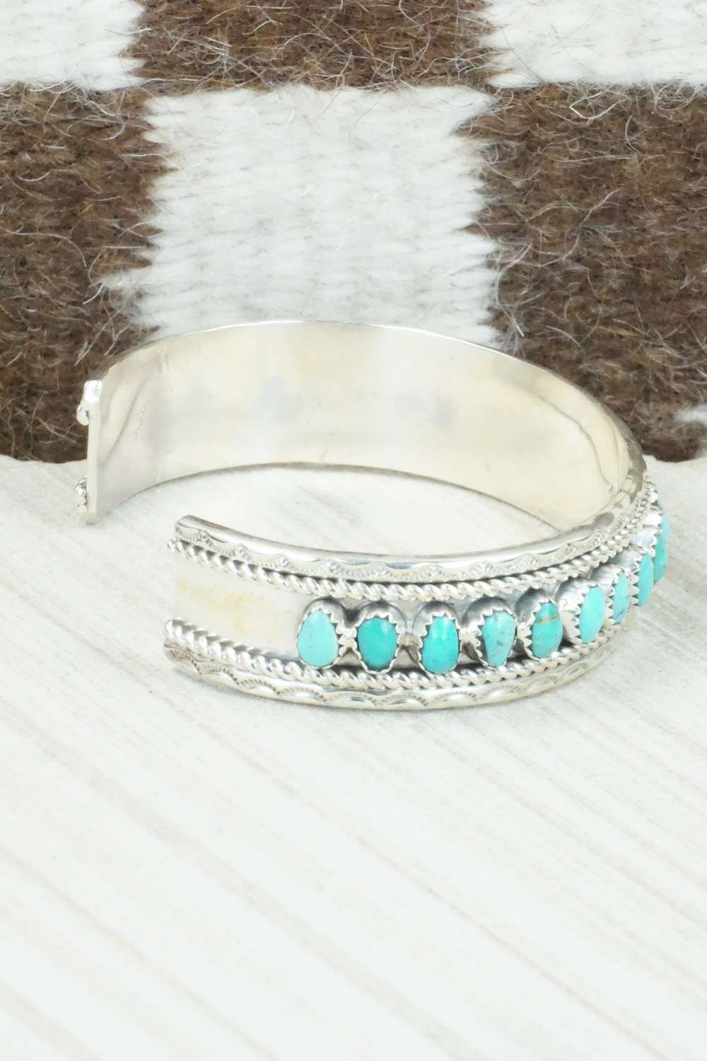 Turquoise & Sterling Silver Bracelet - Erick Wilson