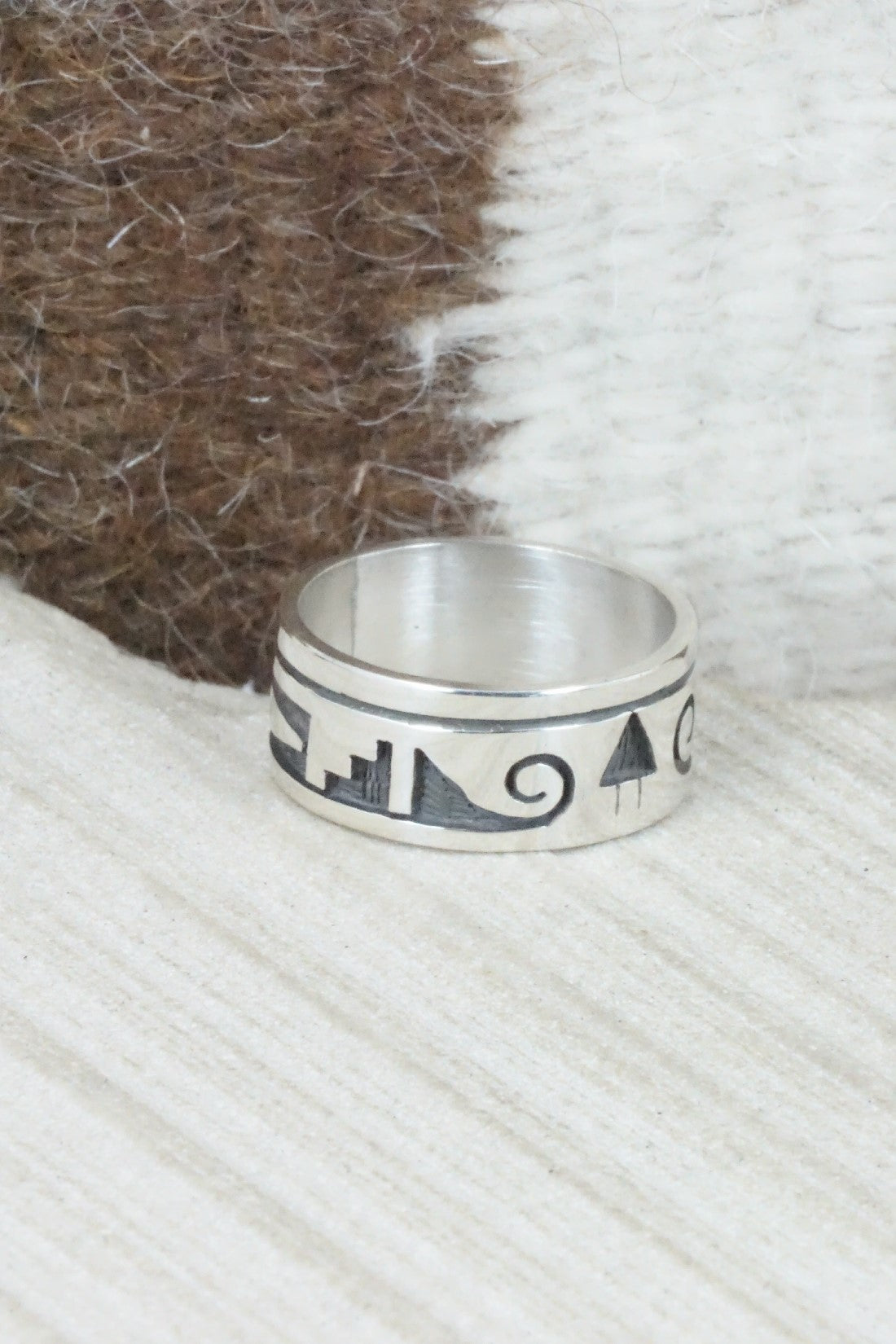 Sterling Silver Ring - Timothy Mowa - Size 10