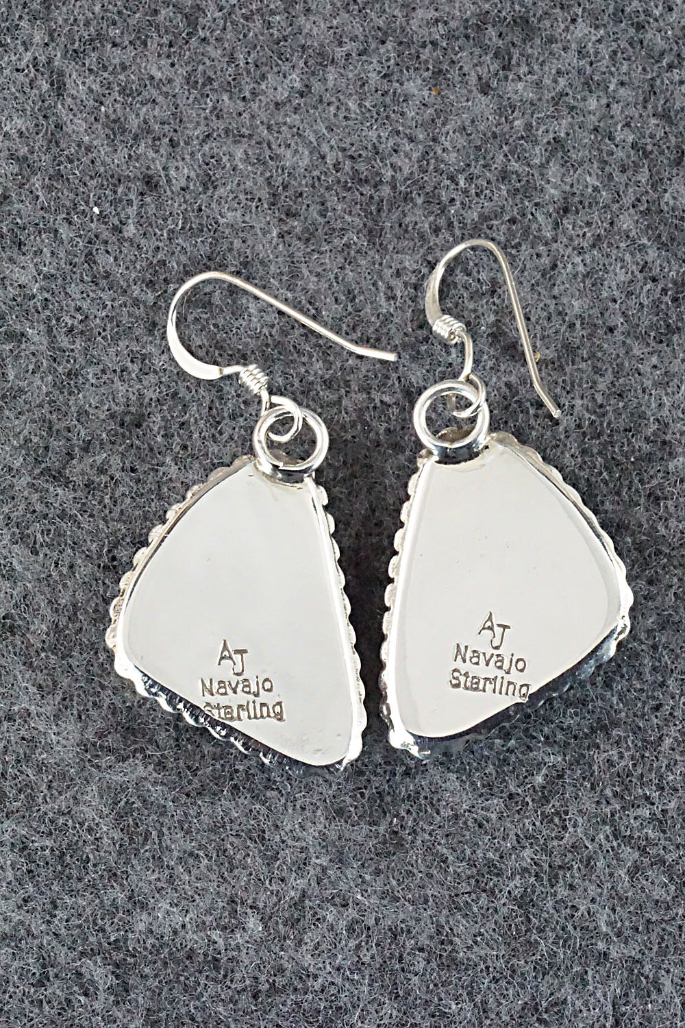 Turquoise & Sterling Silver Earrings - Alvin Joe