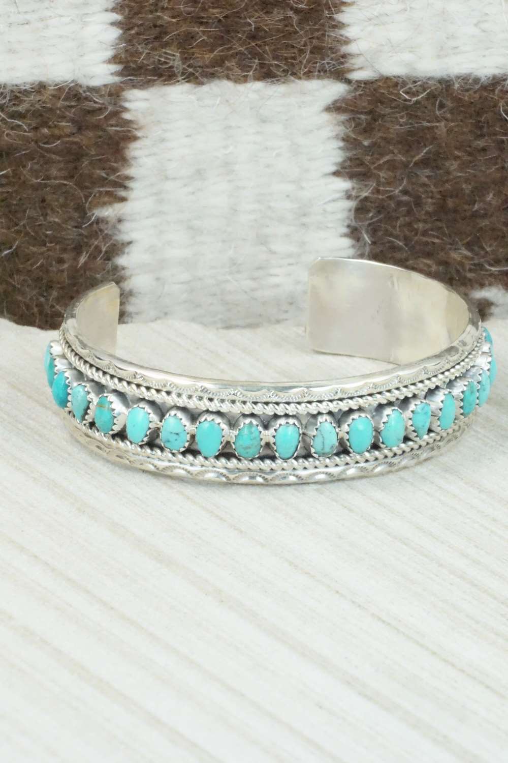 Turquoise & Sterling Silver Bracelet - Erick Wilson