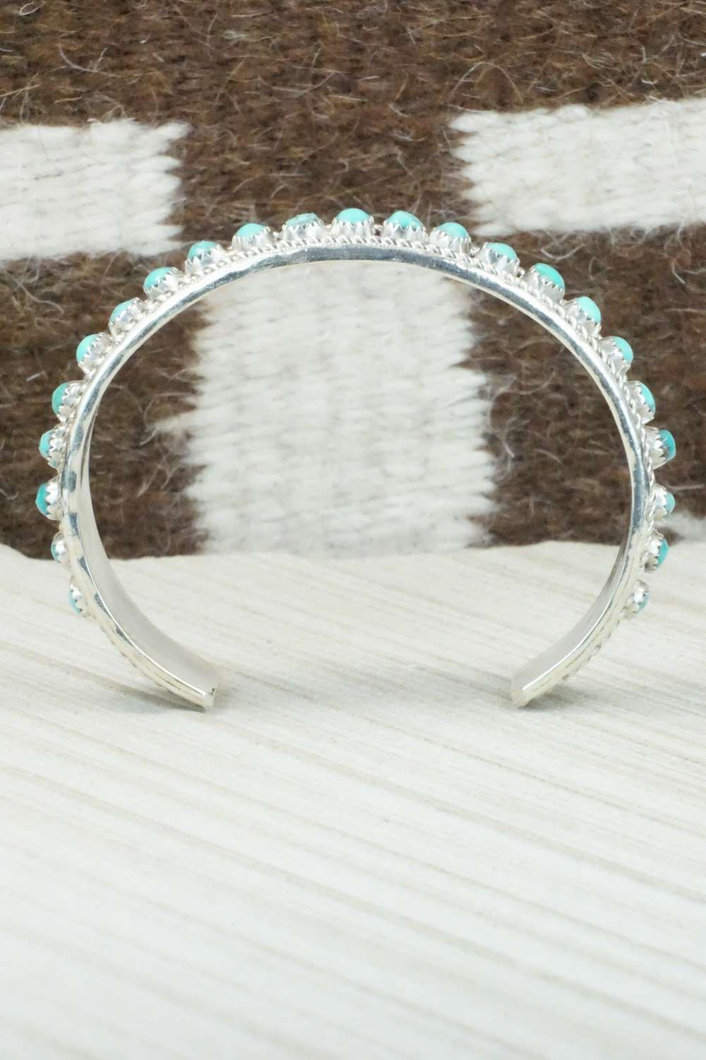 Turquoise & Sterling Silver Bracelet - Erick Wilson