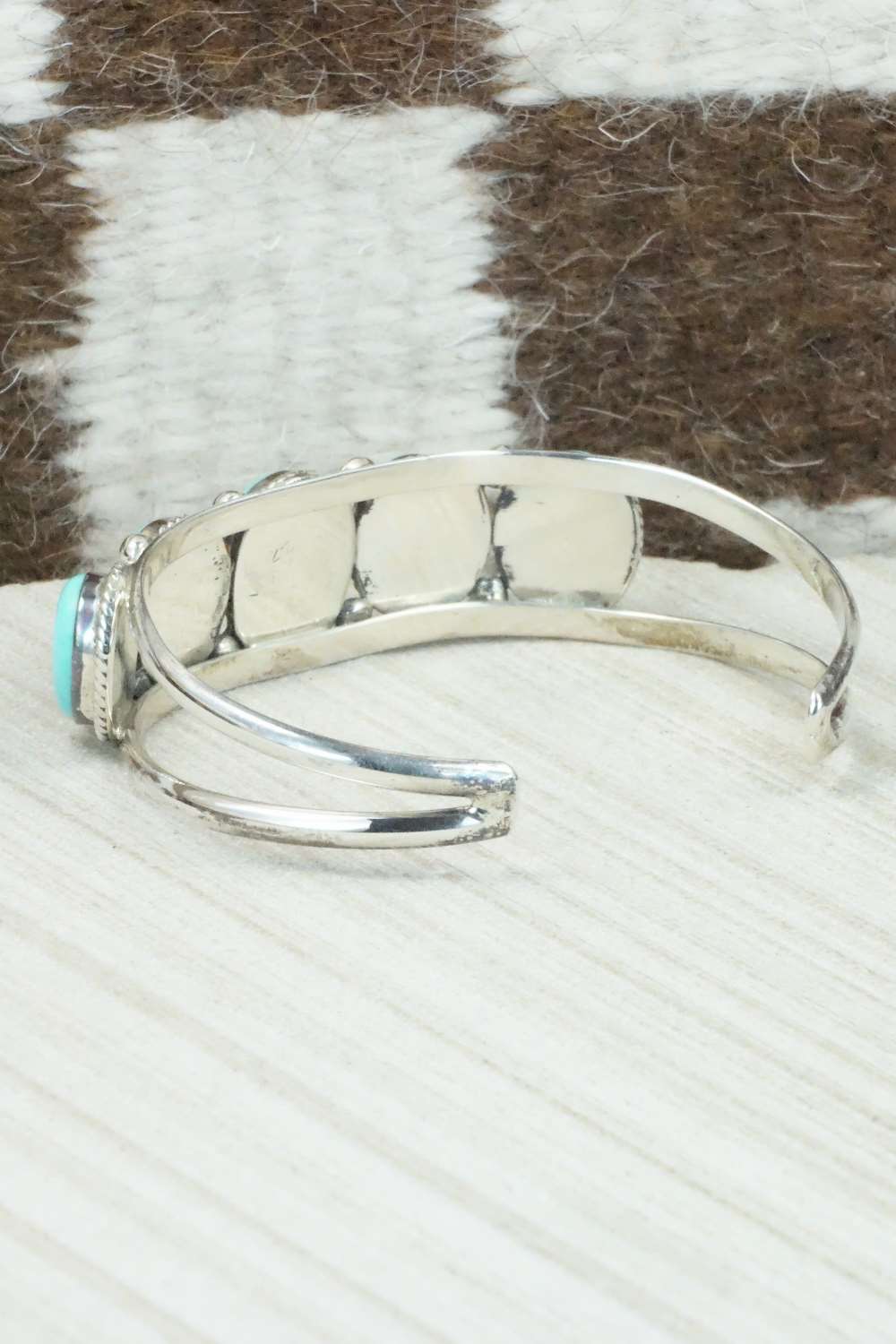 Turquoise & Sterling Silver Bracelet - Navajo