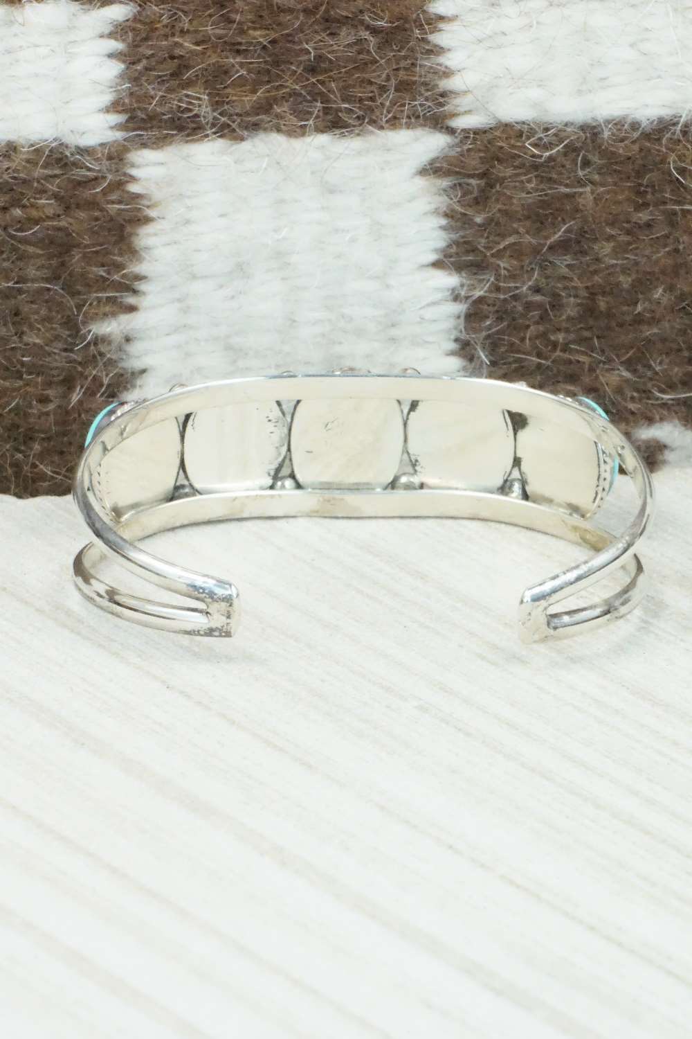 Turquoise & Sterling Silver Bracelet - Navajo