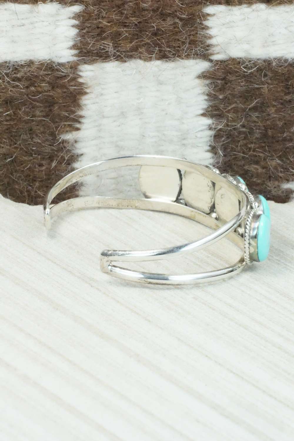 Turquoise & Sterling Silver Bracelet - Navajo
