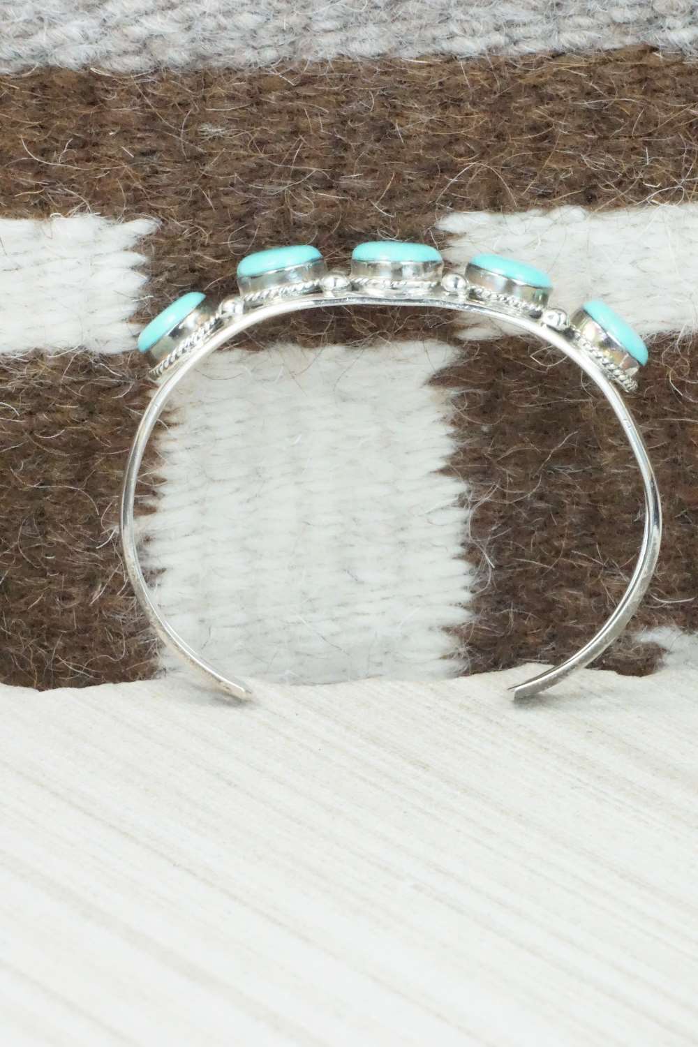 Turquoise & Sterling Silver Bracelet - Navajo