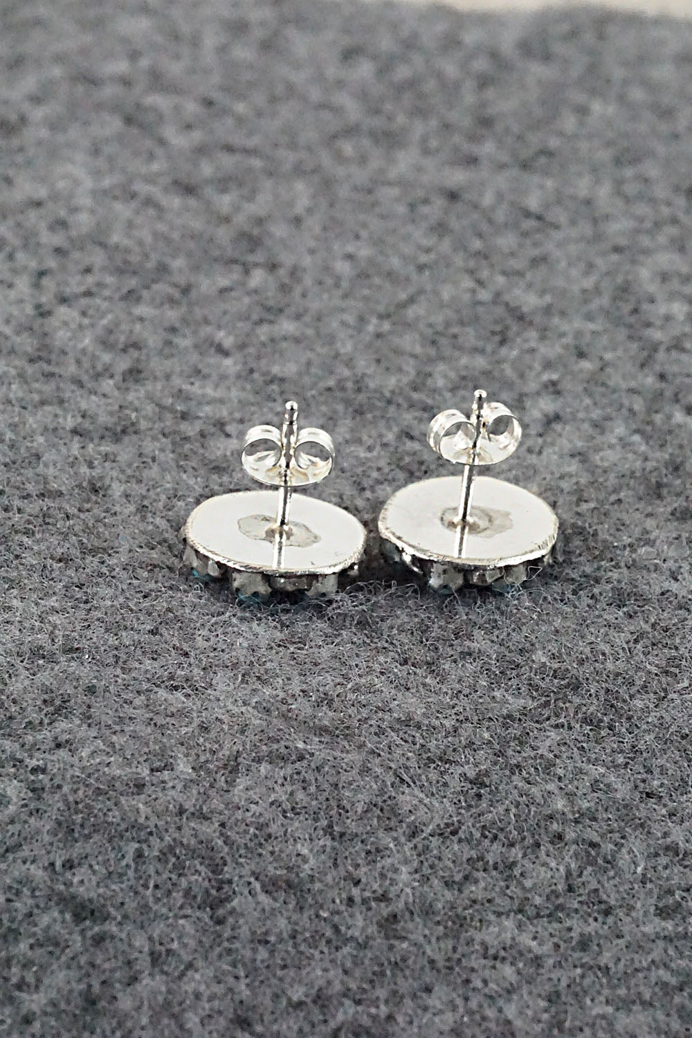 Turquoise & Sterling Silver Earrings - Randy Hooee