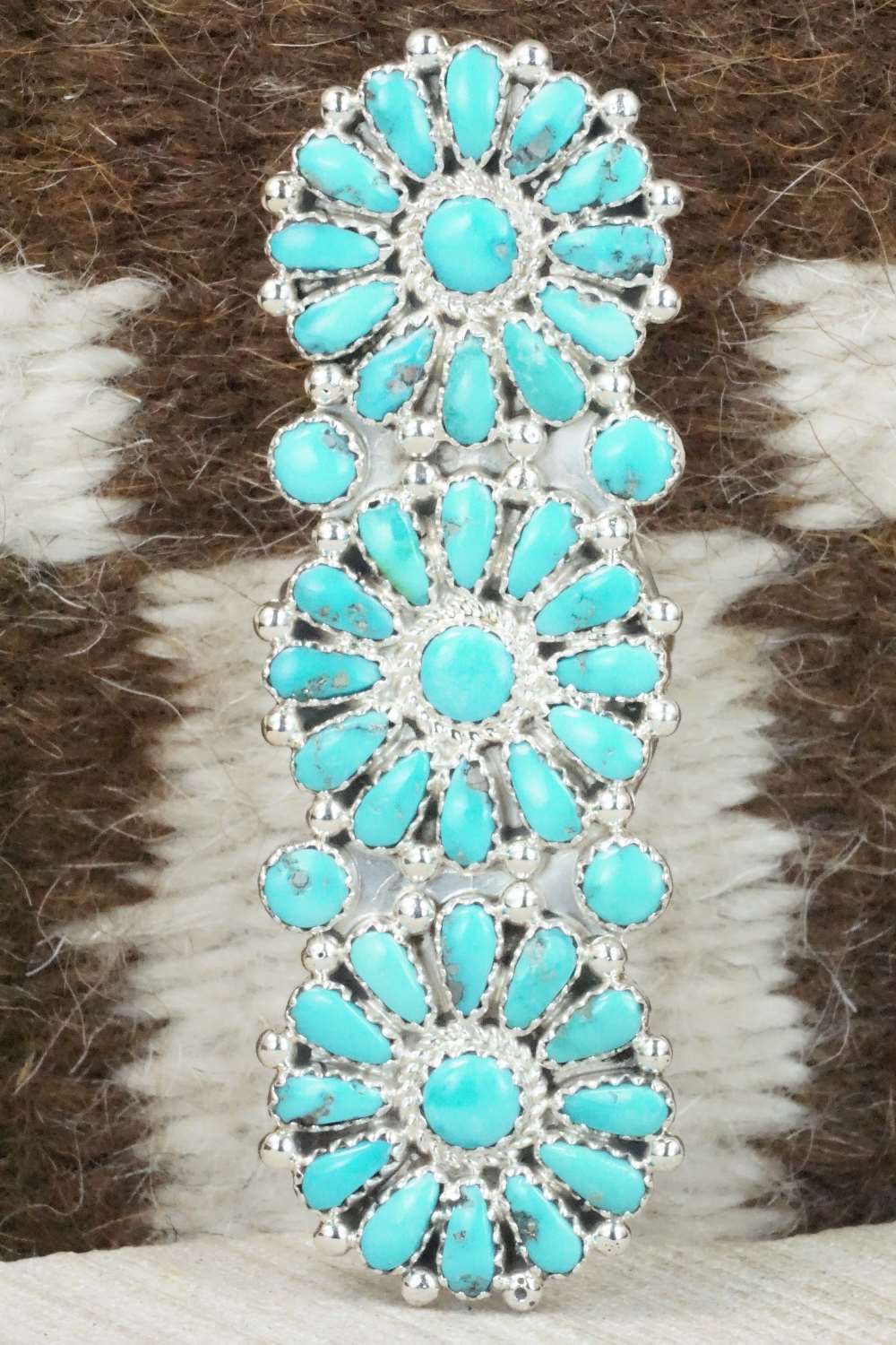 Turquoise & Sterling Silver Ring - Saraphina Wilson - Size 7.5