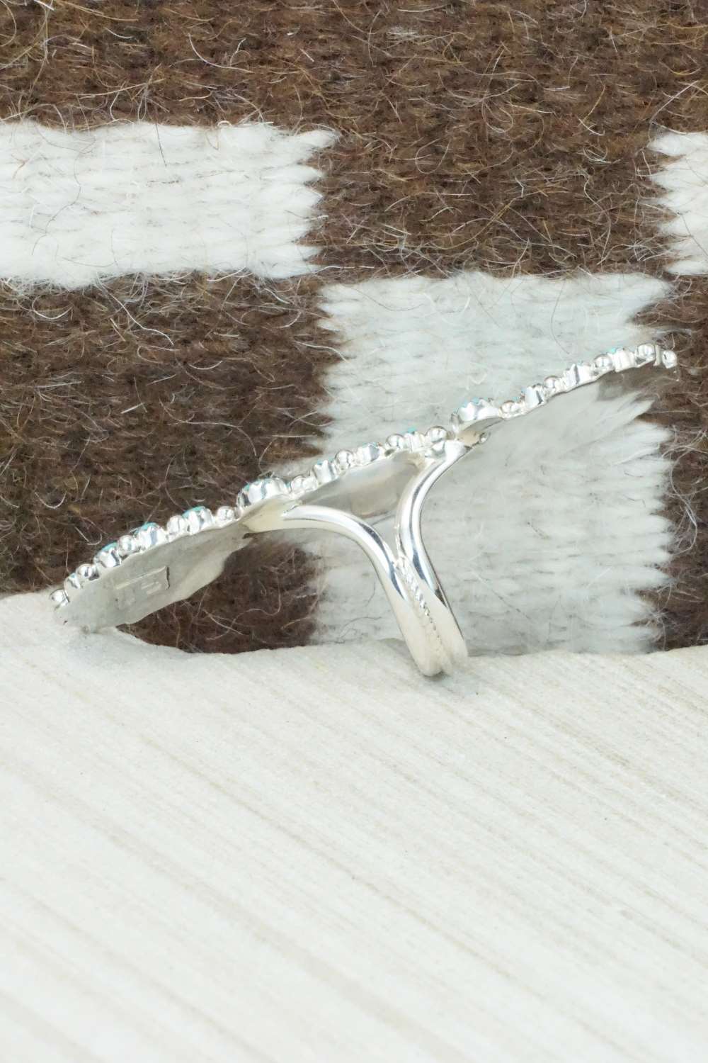 Turquoise & Sterling Silver Ring - Saraphina Wilson - Size 7.5