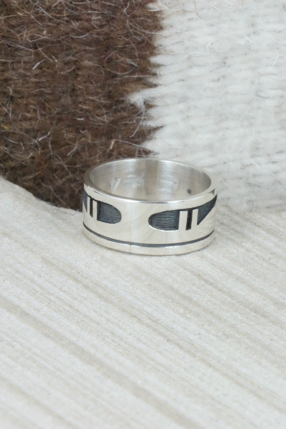 Sterling Silver Ring - Timothy Mowa - Size 9.5