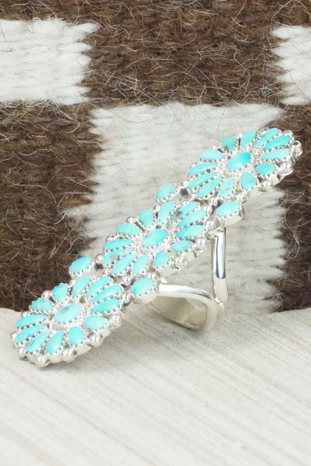 Turquoise & Sterling Silver Ring - Saraphina Wilson - Size 7