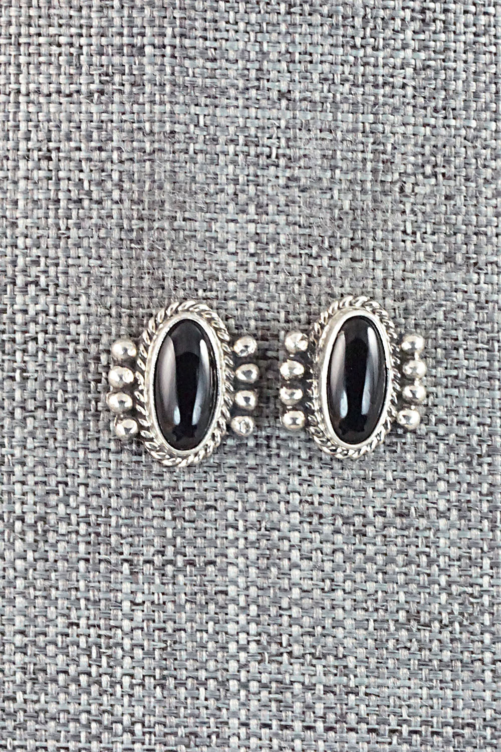 Onyx & Sterling Silver Earrings - Jan Mariano