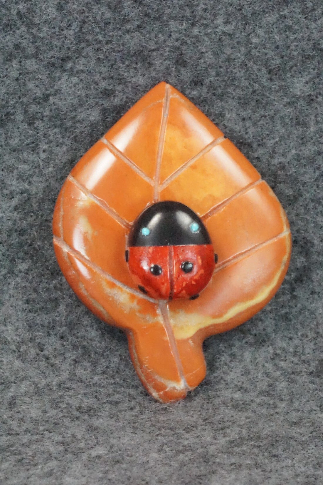 Lady Bug Zuni Fetish Carving - Reynold Lunasee