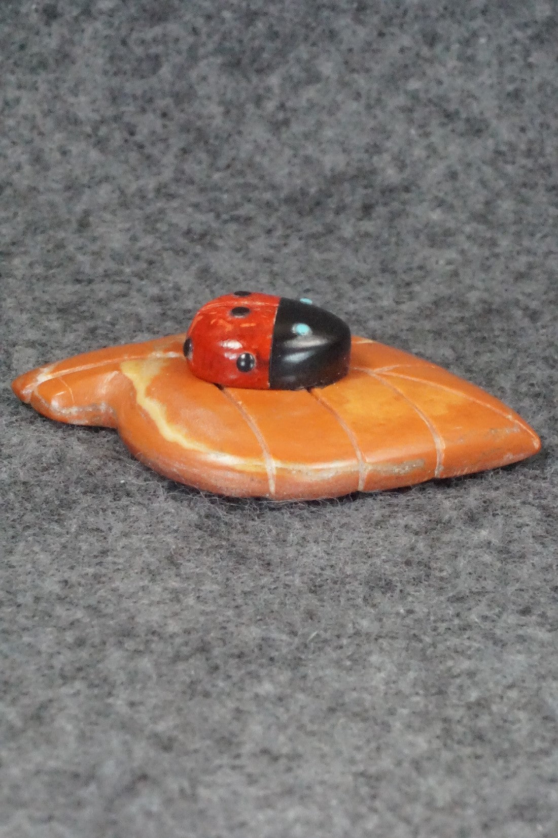 Lady Bug Zuni Fetish Carving - Reynold Lunasee