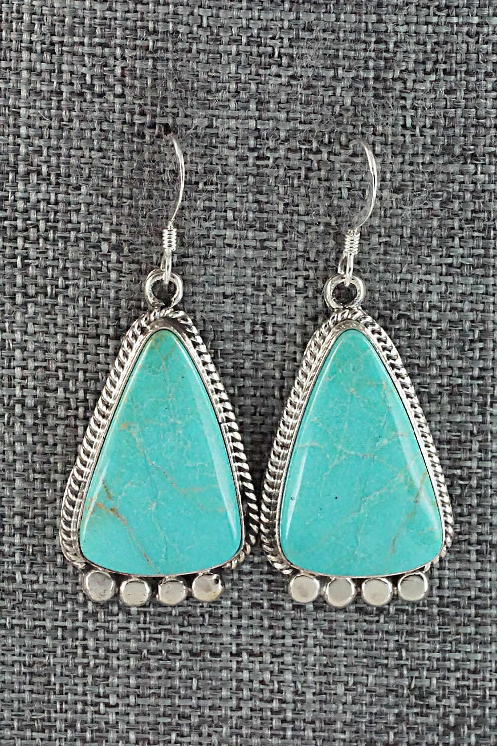 Turquoise and Sterling Silver Earrings - Sharon McCarthy