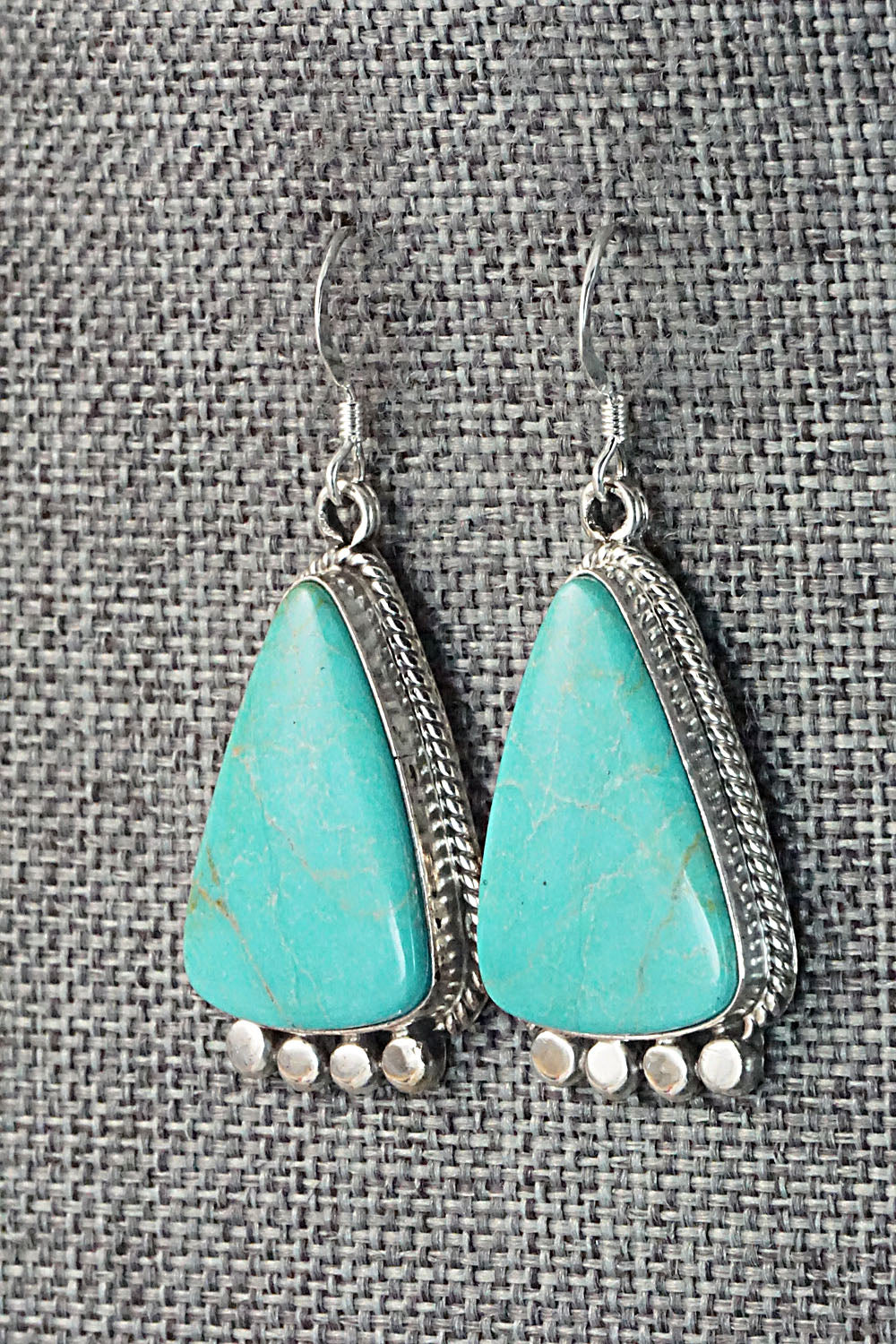Turquoise and Sterling Silver Earrings - Sharon McCarthy