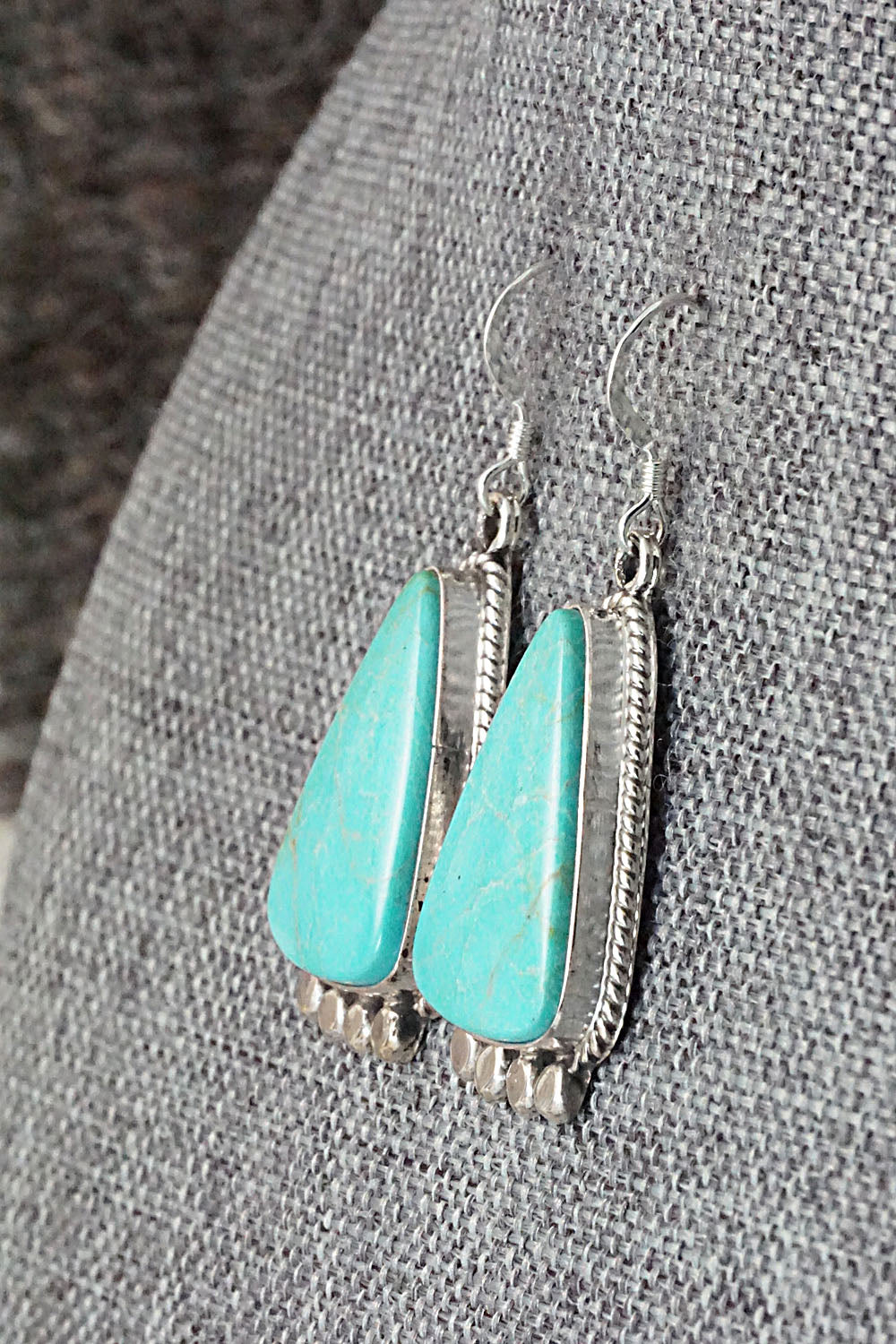 Turquoise and Sterling Silver Earrings - Sharon McCarthy