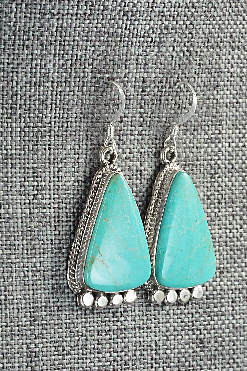 Turquoise and Sterling Silver Earrings - Sharon McCarthy