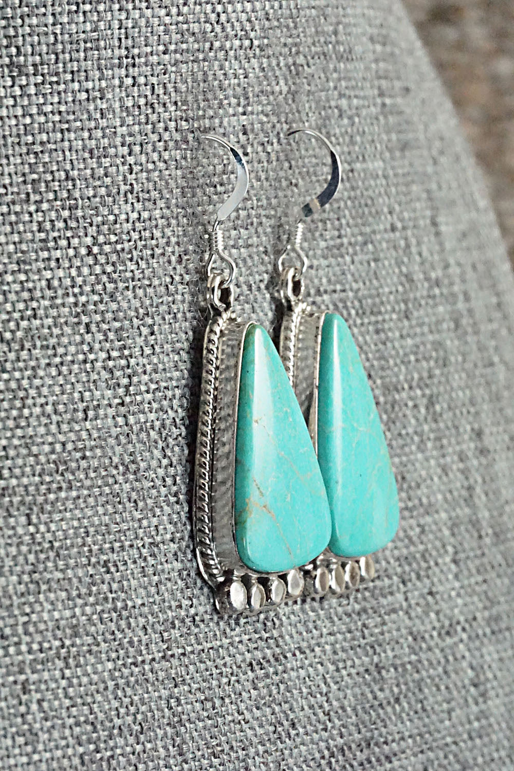 Turquoise and Sterling Silver Earrings - Sharon McCarthy