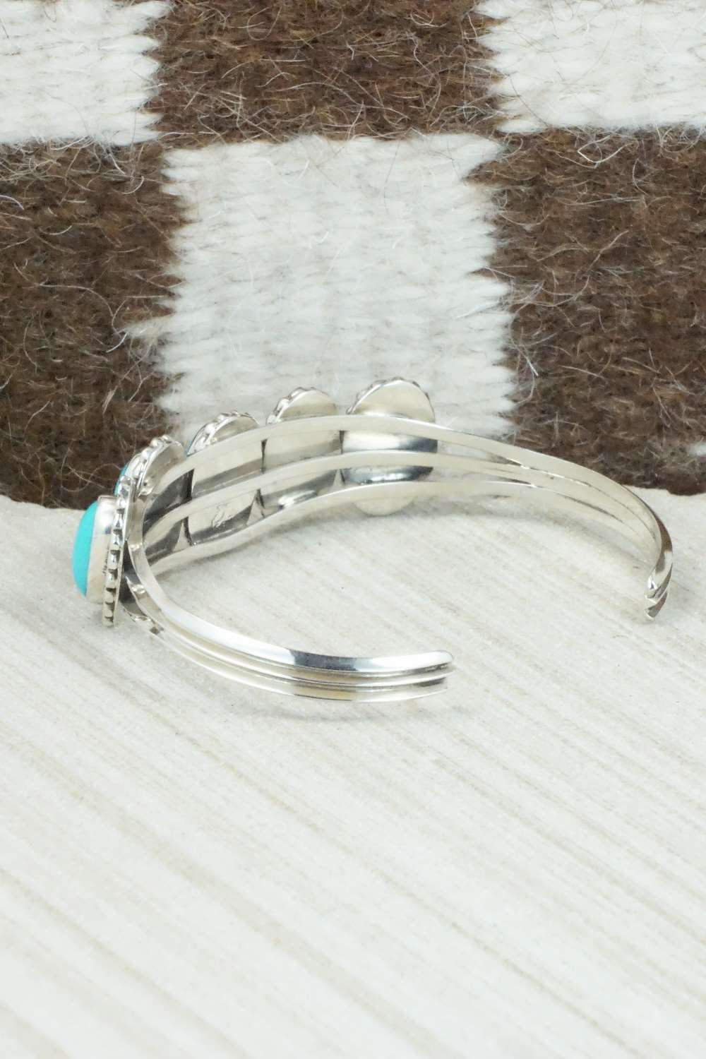 Turquoise & Sterling Silver Bracelet - Navajo