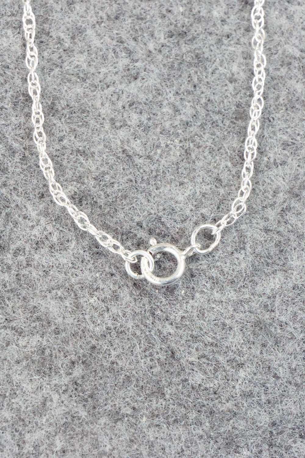 Turquoise & Sterling Silver Necklace - Lee Shorty