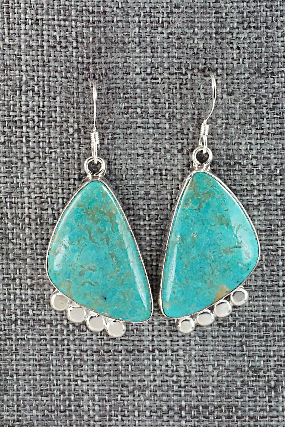 Turquoise and Sterling Silver Earrings - Sharon McCarthy