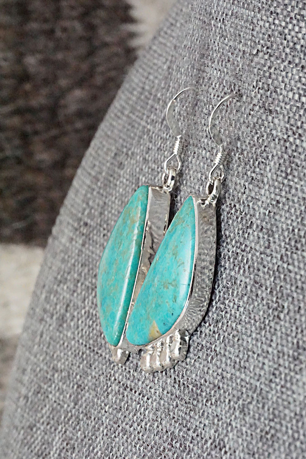 Turquoise and Sterling Silver Earrings - Sharon McCarthy