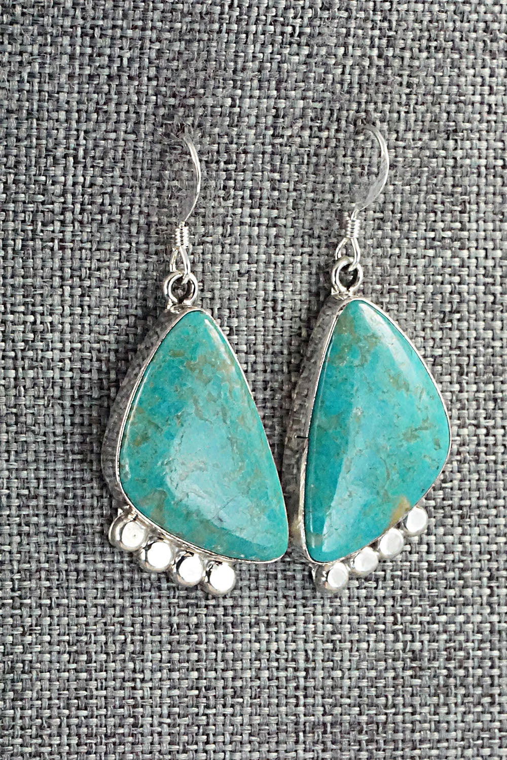 Turquoise and Sterling Silver Earrings - Sharon McCarthy