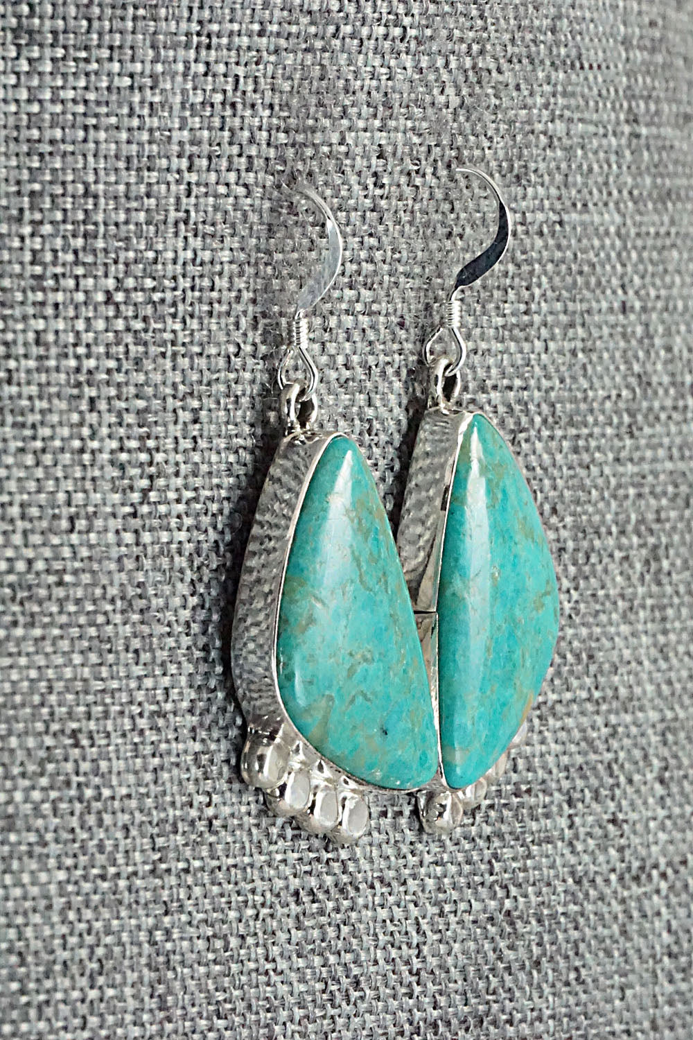 Turquoise and Sterling Silver Earrings - Sharon McCarthy