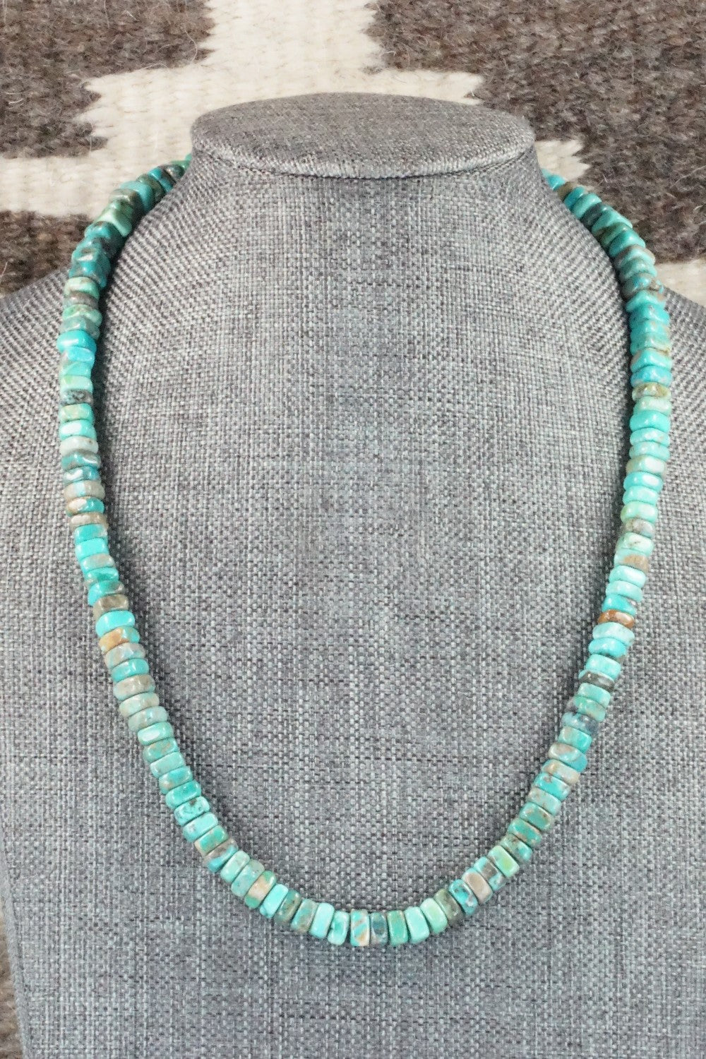 Turquoise & Sterling Silver Necklace - Doreen Jake