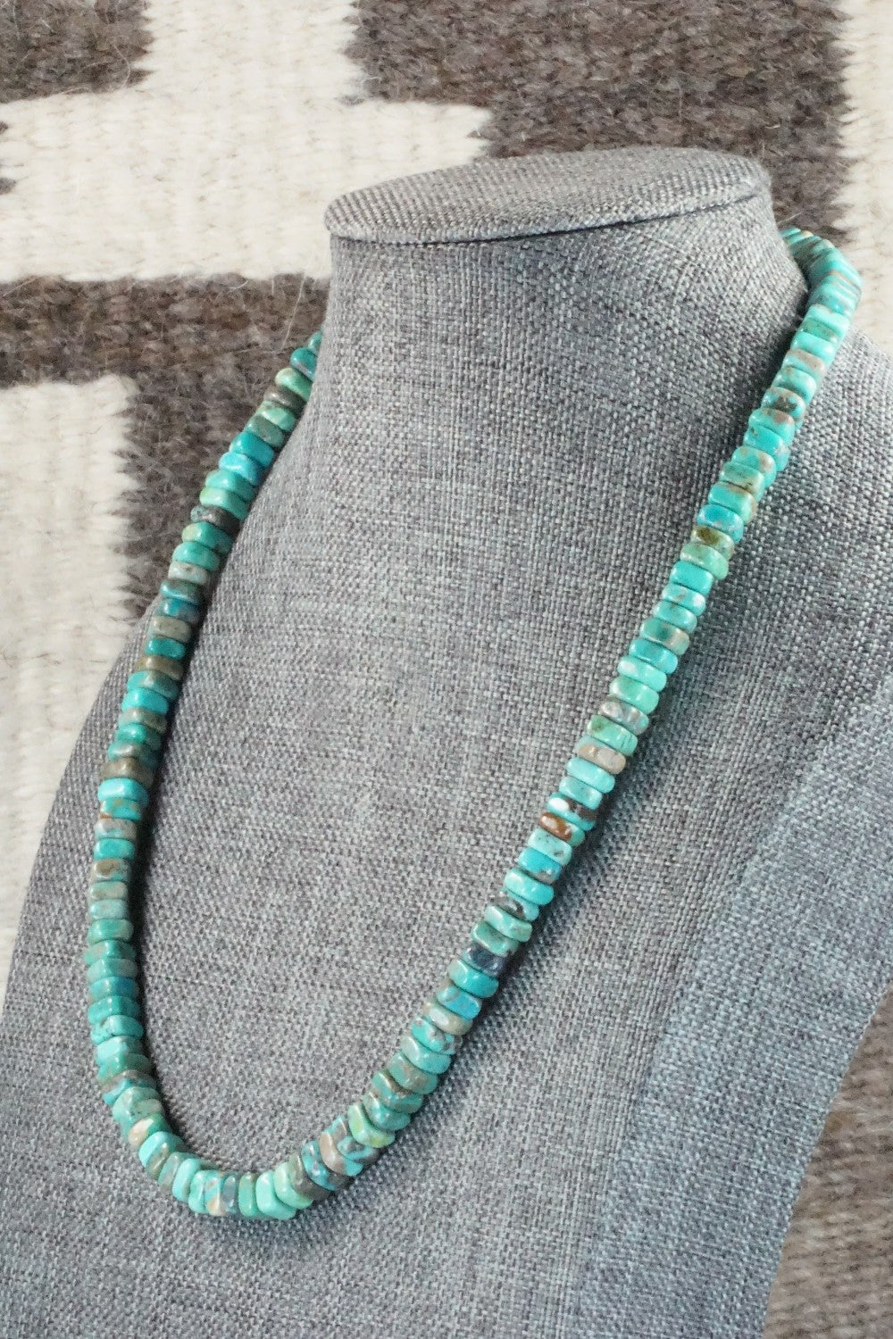 Turquoise & Sterling Silver Necklace - Doreen Jake