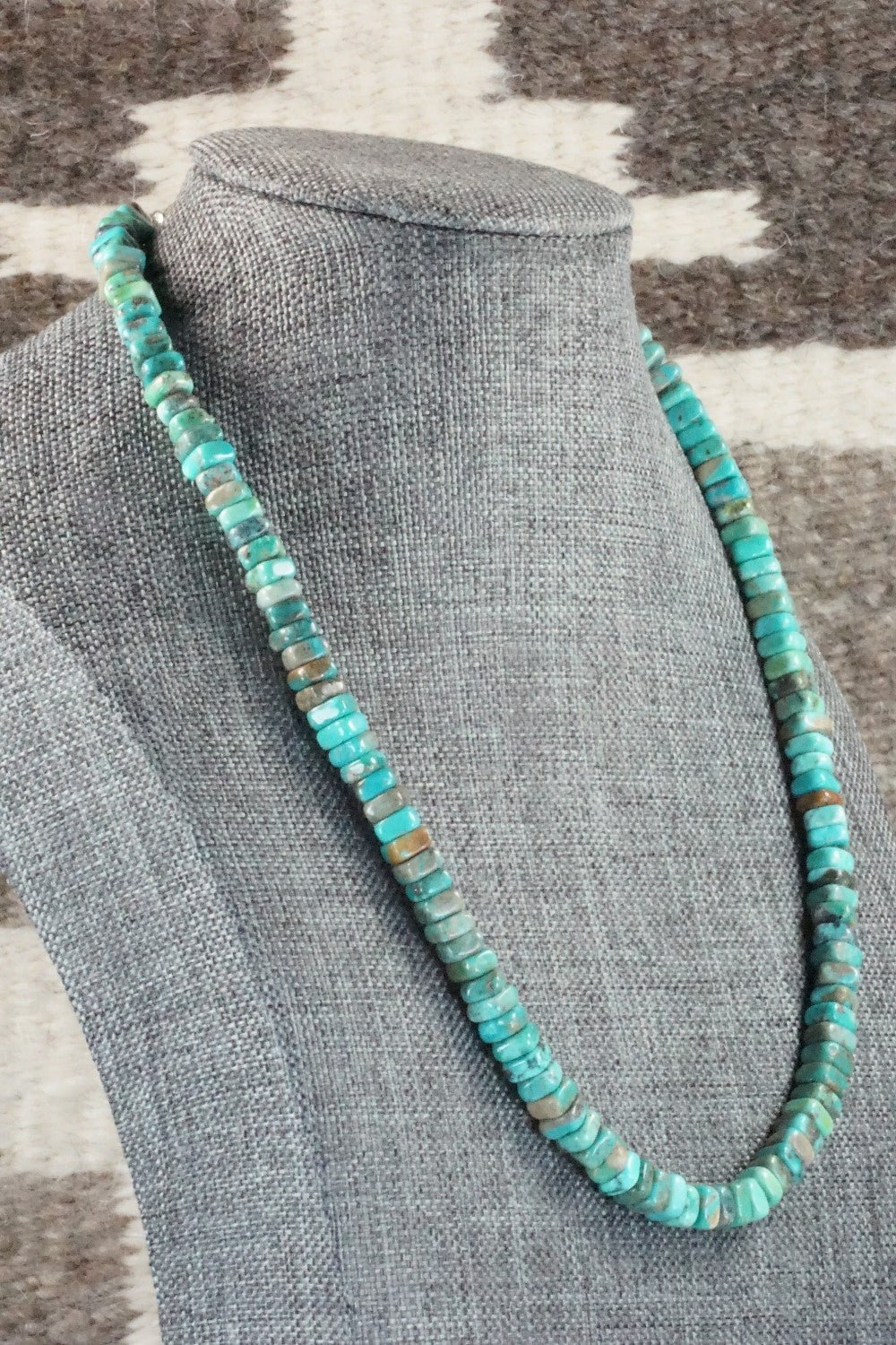 Turquoise & Sterling Silver Necklace - Doreen Jake
