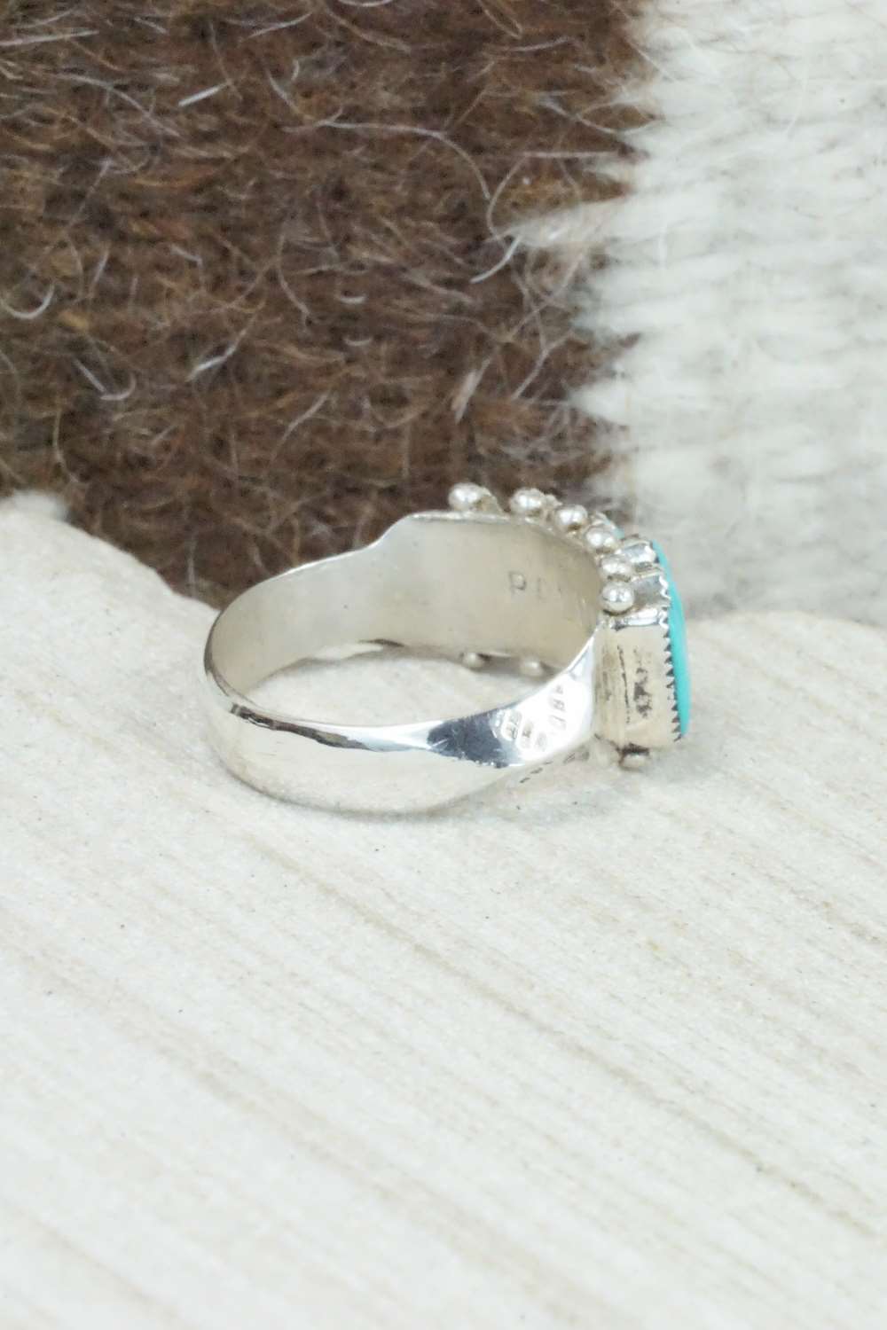 Turquoise & Sterling Silver Ring - Janice Paloma - Size 7.25
