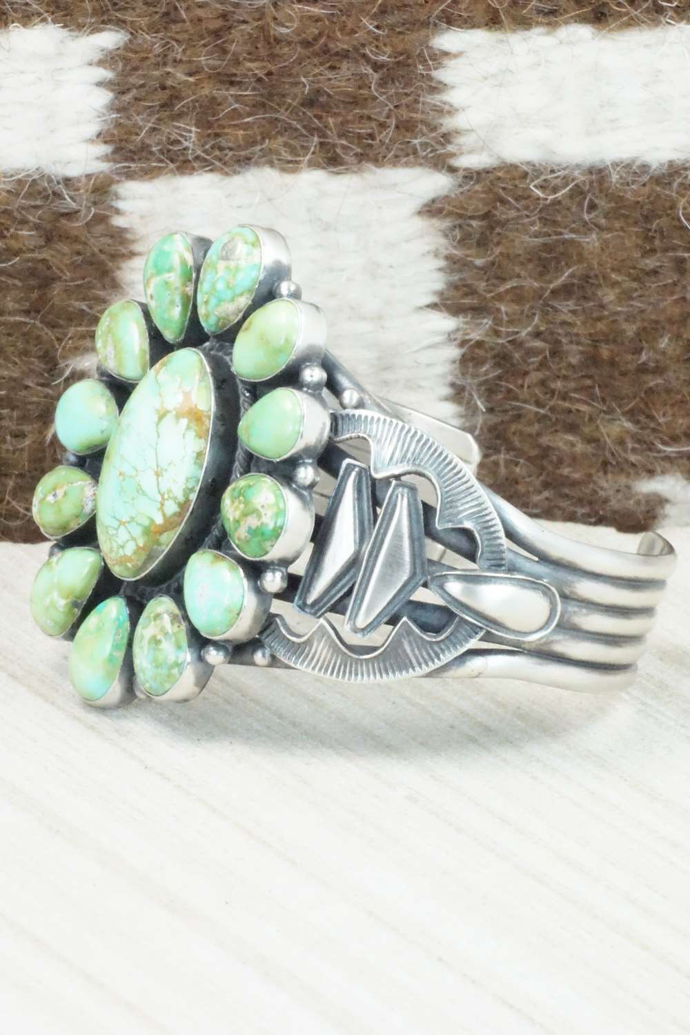 Turquoise & Sterling Silver Bracelet - Derrick Gordon
