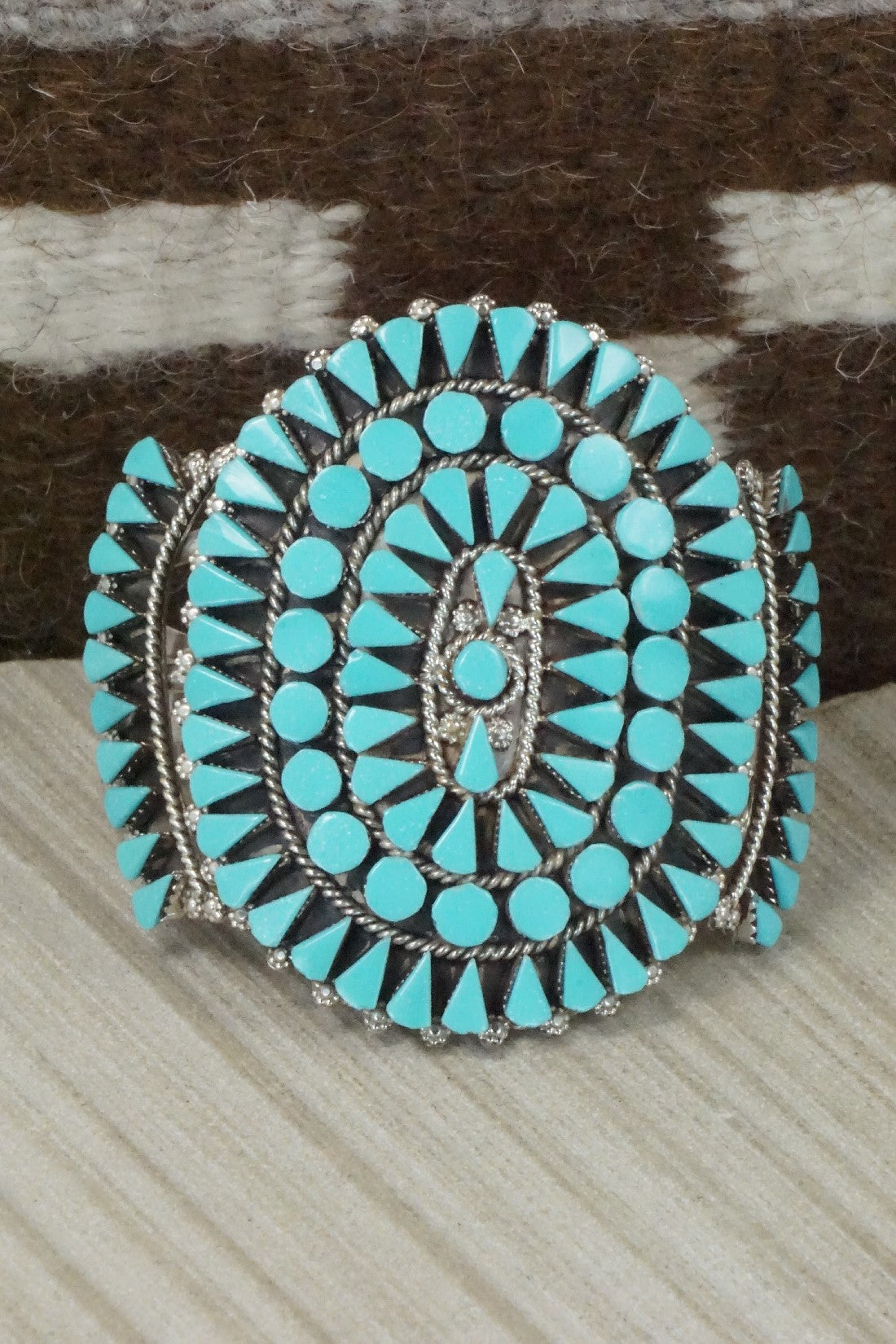 Turquoise & Sterling Silver Bracelet - Merlinda Chavez