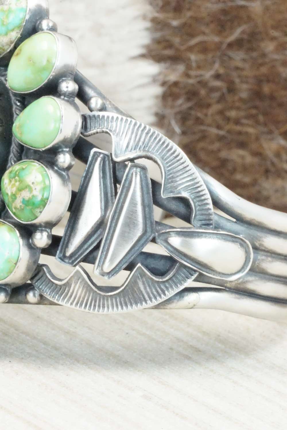 Turquoise & Sterling Silver Bracelet - Derrick Gordon