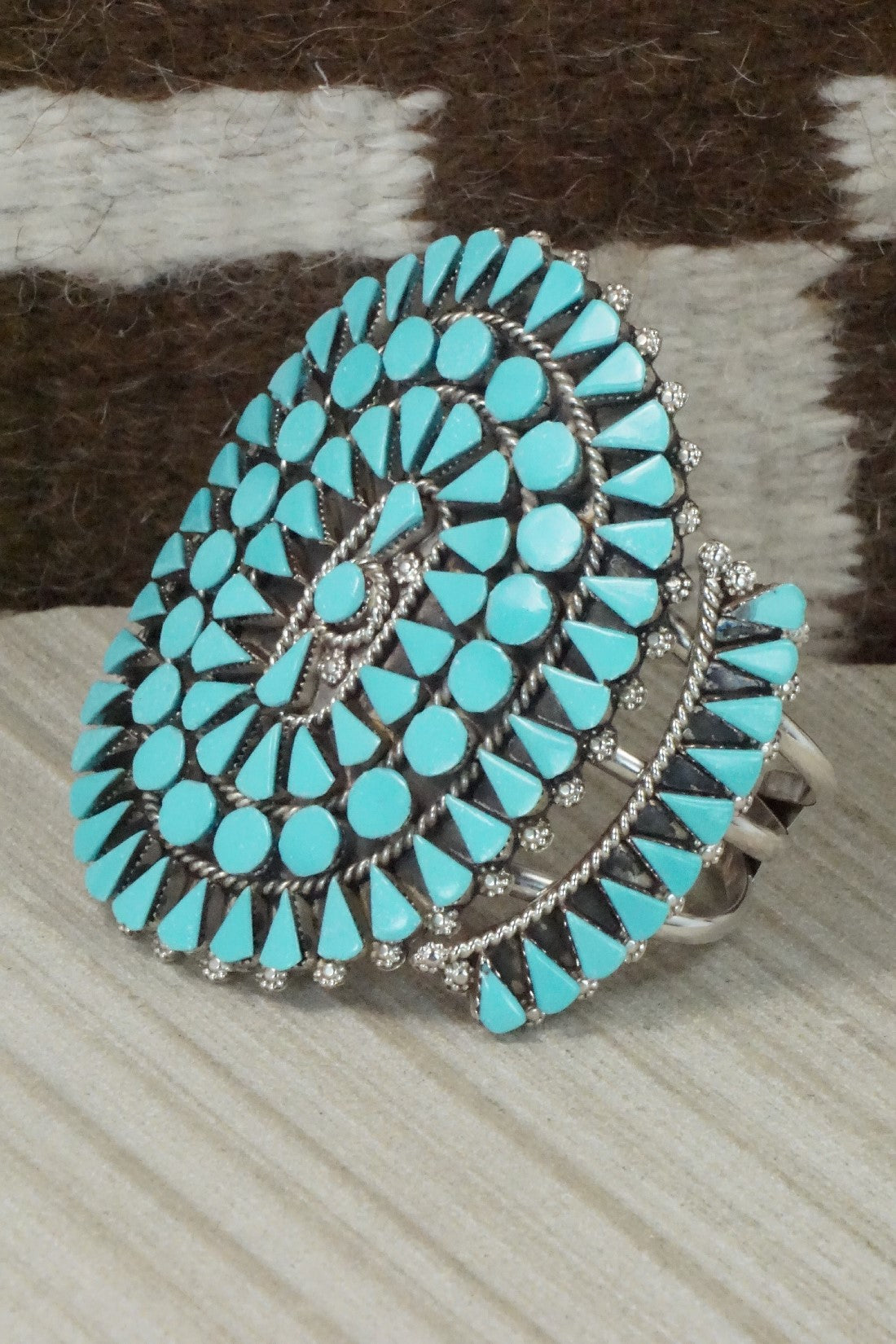 Turquoise & Sterling Silver Bracelet - Merlinda Chavez