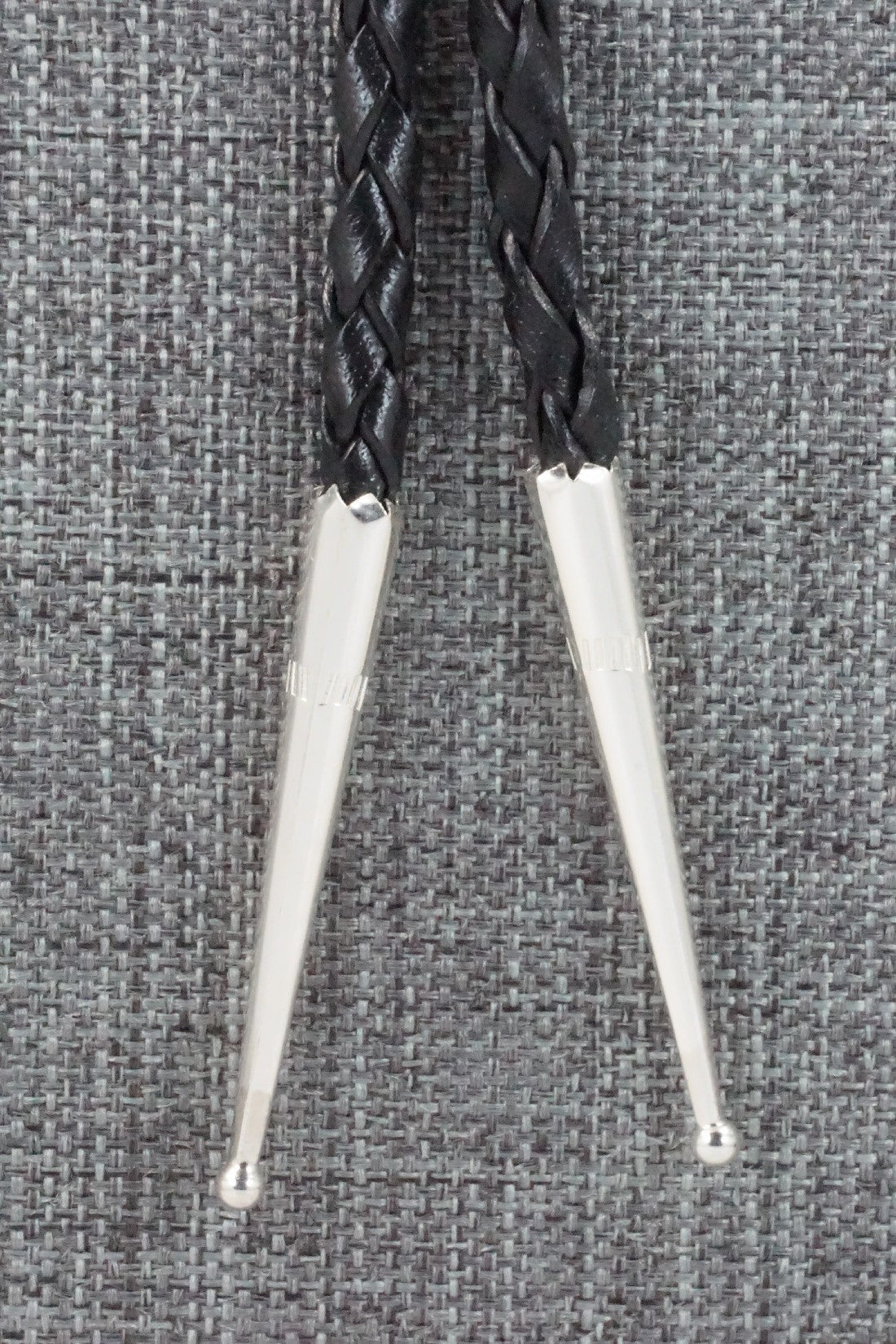 Turquoise, Coral & Sterling Silver Bolo Tie - Joann Silver