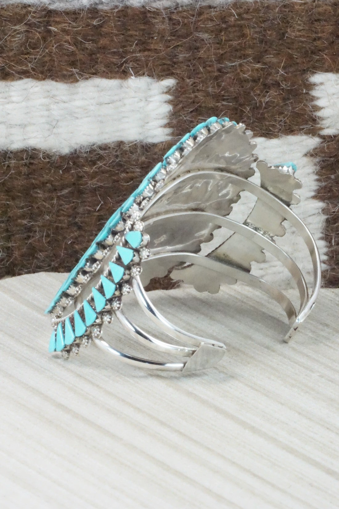 Turquoise & Sterling Silver Bracelet - Merlinda Chavez
