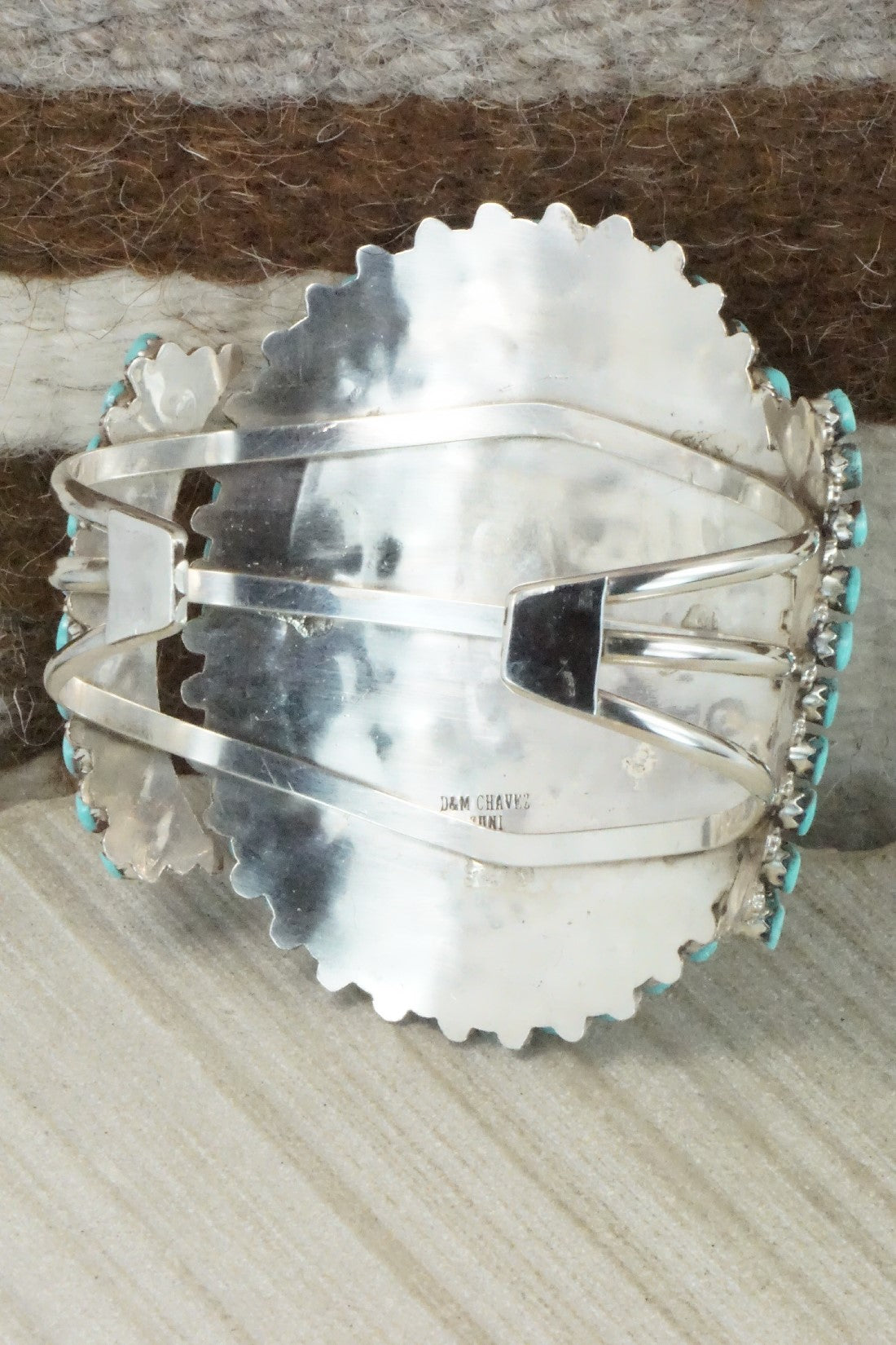 Turquoise & Sterling Silver Bracelet - Merlinda Chavez