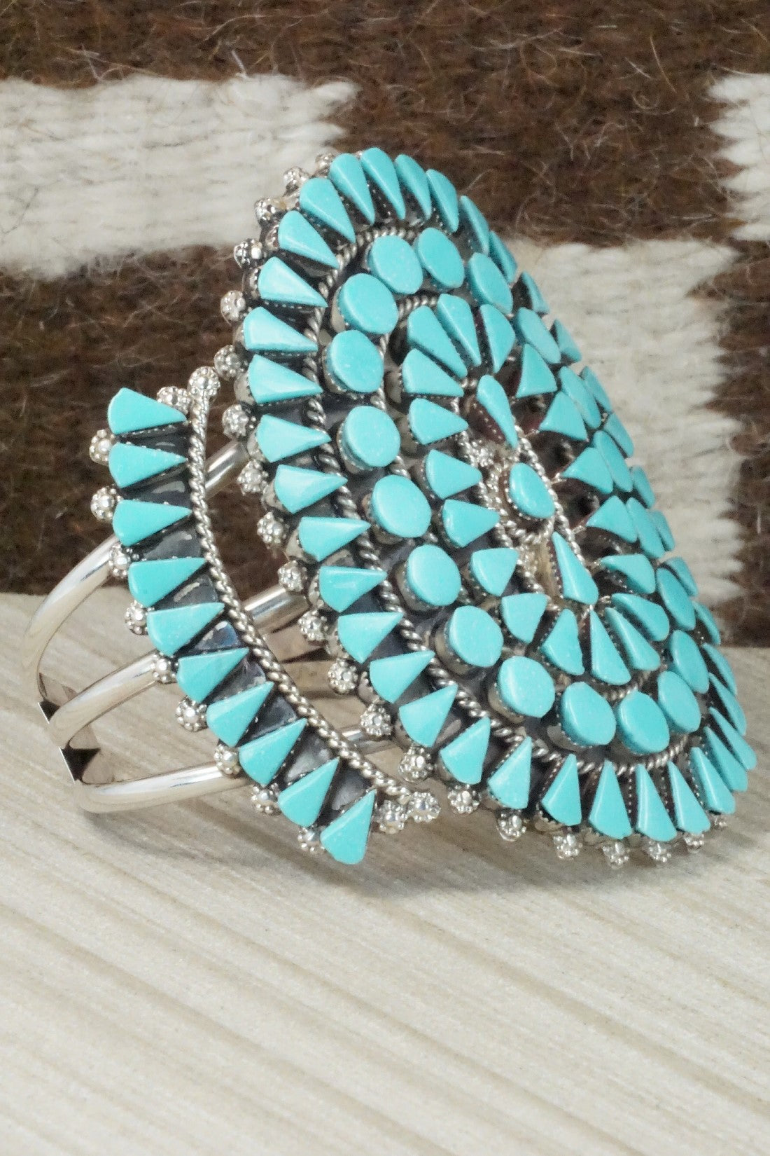 Turquoise & Sterling Silver Bracelet - Merlinda Chavez