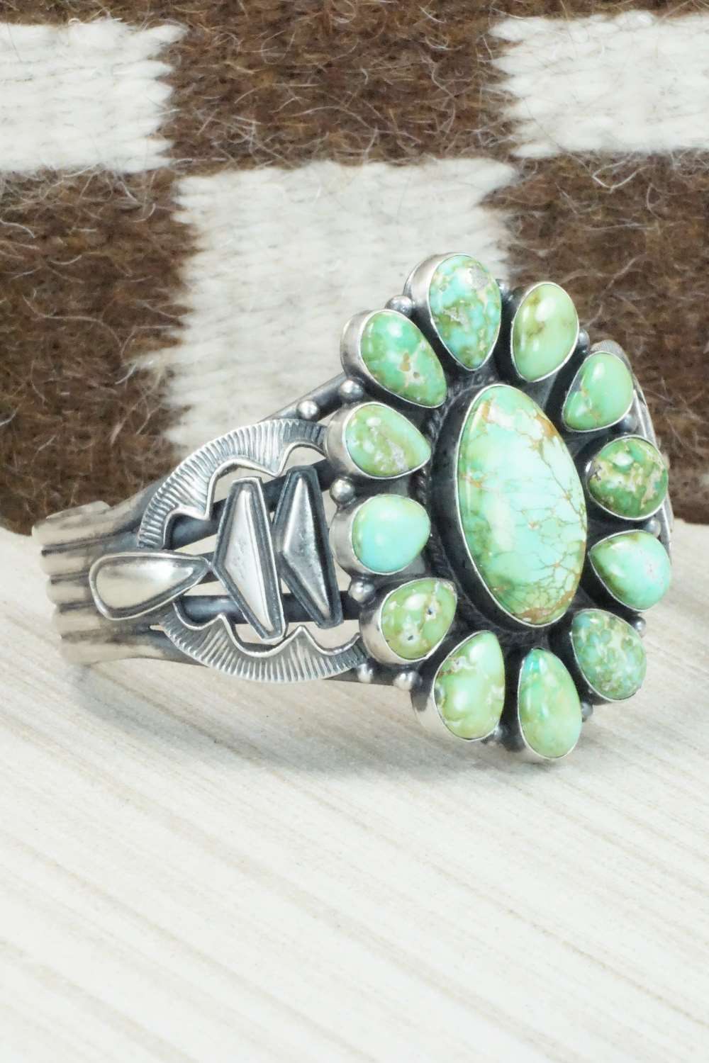 Turquoise & Sterling Silver Bracelet - Derrick Gordon