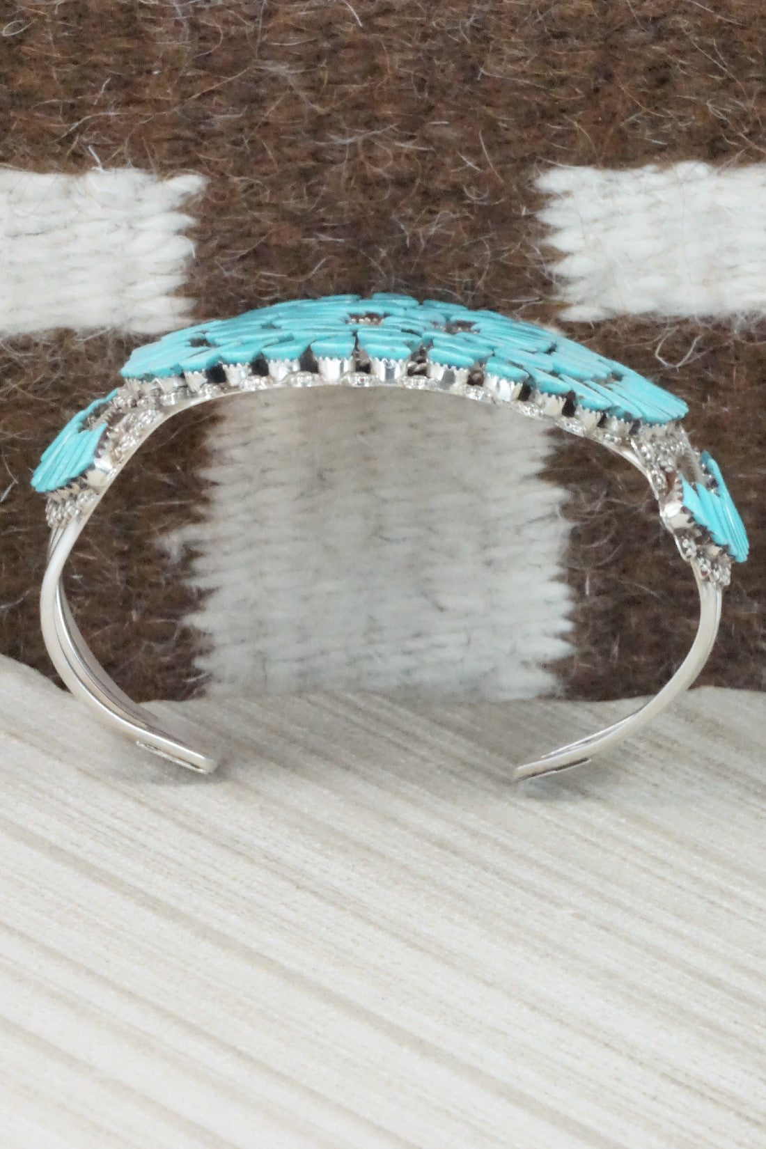 Turquoise & Sterling Silver Bracelet - Merlinda Chavez