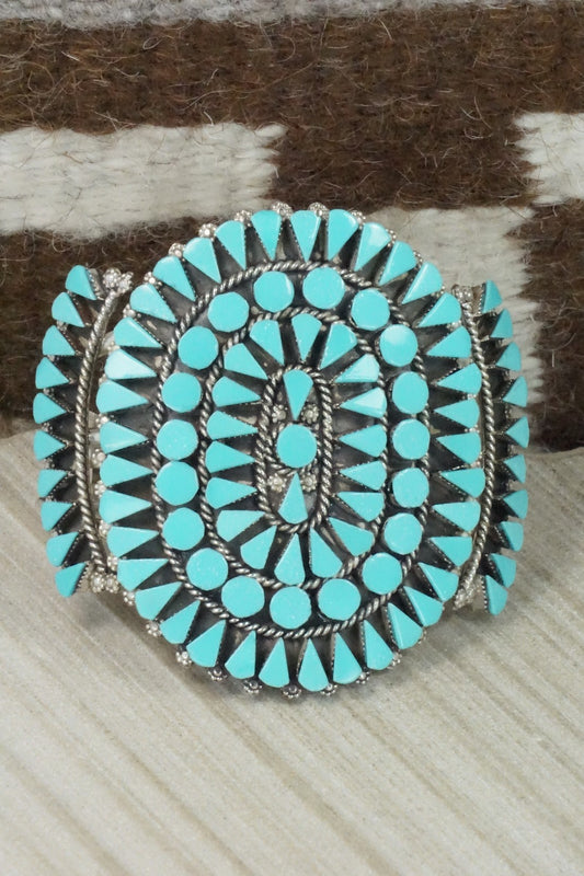 Turquoise & Sterling Silver Bracelet - Merlinda Chavez