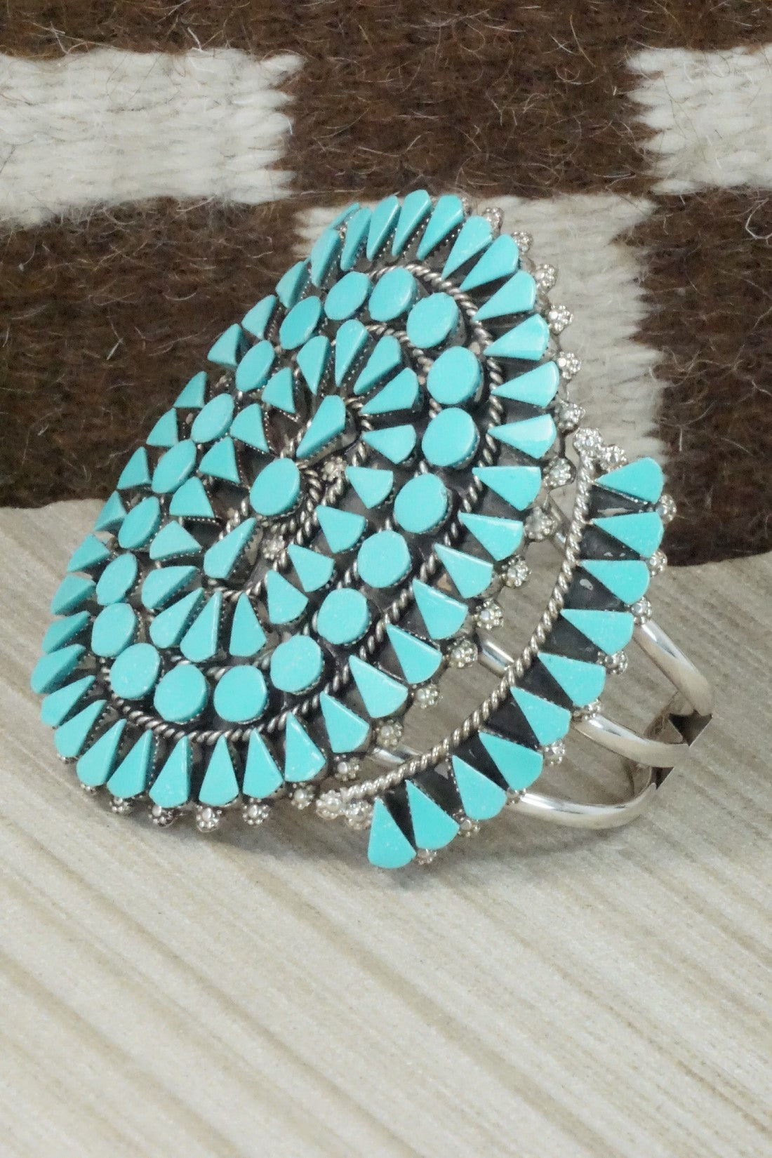 Turquoise & Sterling Silver Bracelet - Merlinda Chavez