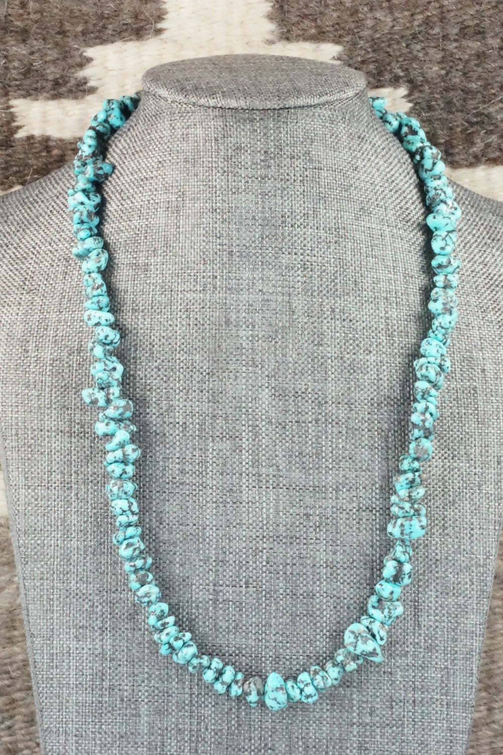 Turquoise & Sterling Silver Necklace - Louise Joe