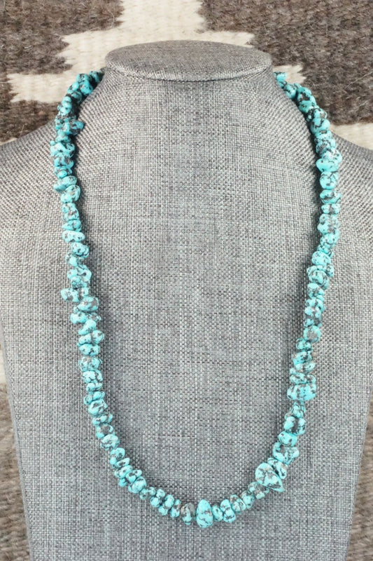 Turquoise & Sterling Silver Necklace - Louise Joe
