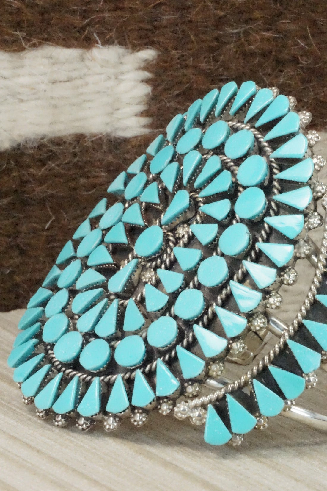 Turquoise & Sterling Silver Bracelet - Merlinda Chavez